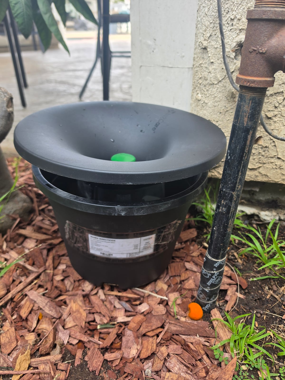 In2Care mosquito station installed at a customer's property