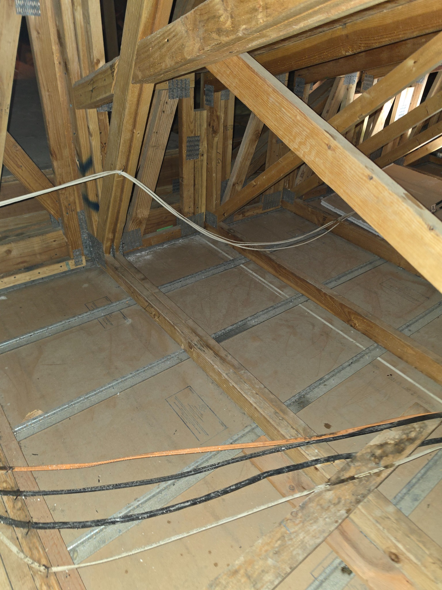 Attic after cleaning and deodorizing